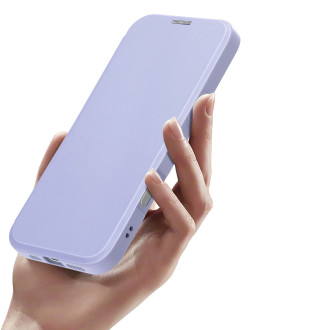 Dux Ducis Skin X Pro iPhone 16 Case with MagSafe and Flip Cover - Purple