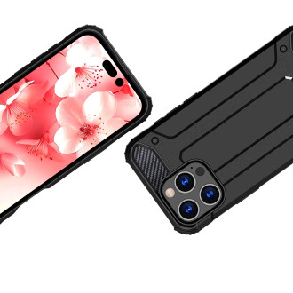 Hybrid Armor iPhone 16 Pro Max Case - Black