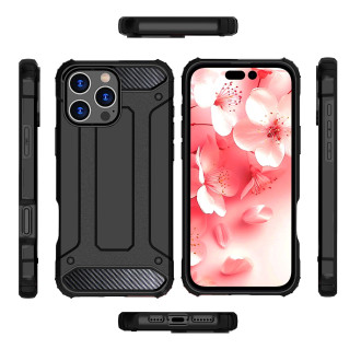 Hybrid Armor iPhone 16 Pro Max Case - Black