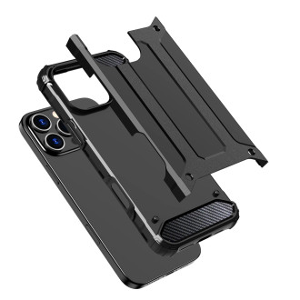 Hybrid Armor iPhone 16 Pro Max Case - Black
