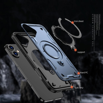 Hybrid Armor Trendy Case with MagSafe for iPhone 16 Plus - Blue