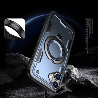 Hybrid Armor Trendy Case with MagSafe for iPhone 16 Plus - Blue