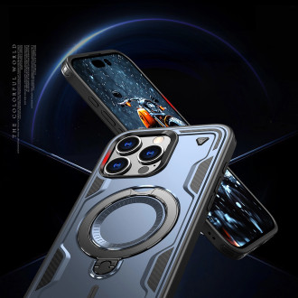 Hybrid Armor Trendy Case with MagSafe for iPhone 16 Pro Max - Blue
