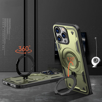 Hybrid Armor Trendy Case with MagSafe for iPhone 16 Pro - Green