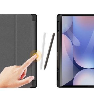 Dux Ducis Domo PU Leather Case with Stand for Samsung Tab S10+ / S9+ / S9 FE+ - Black