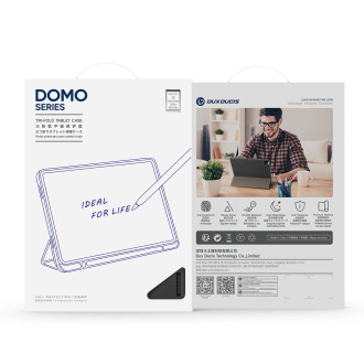 Dux Ducis Domo PU Leather Case with Stand for Samsung Tab S10+ / S9+ / S9 FE+ - Black