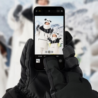 Qunature Finger Style Ski Gloves Size L - Black