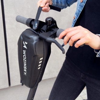 Wozinsky waterproof scooter handlebar bag 3l handlebar bag black (WSB4BK)