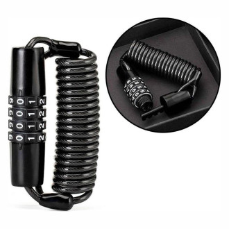 Rockbros T609 bicycle lock with 1.5 m combination - black