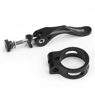 Rockbros 41210092001 bicycle seat clamp with quick release - black