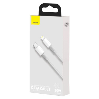 Baseus CATLGD-02 Lightning - USB-C PD cable 20W 480Mb/s 1m - white