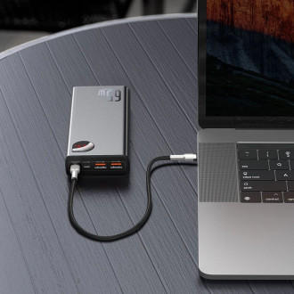 Baseus Adaman powerbank 2x USB / 1x USB Type C / 1x micro USB 20000mAh 65W Quick Charge 3.0 Power Delivery black (PPIMDA-D01)