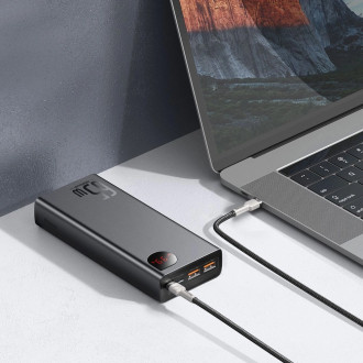 Baseus Adaman powerbank 2x USB / 1x USB Type C / 1x micro USB 20000mAh 65W Quick Charge 3.0 Power Delivery black (PPIMDA-D01)