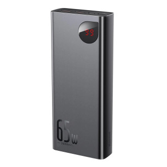 Baseus Adaman powerbank 2x USB / 1x USB Type C / 1x micro USB 20000mAh 65W Quick Charge 3.0 Power Delivery black (PPIMDA-D01)