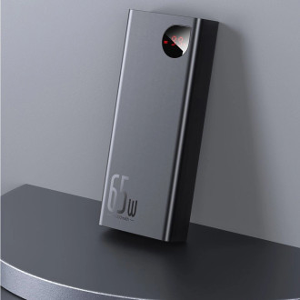Baseus Adaman powerbank 2x USB / 1x USB Type C / 1x micro USB 20000mAh 65W Quick Charge 3.0 Power Delivery black (PPIMDA-D01)