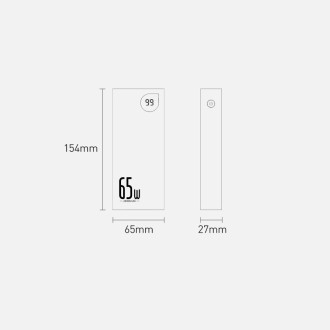 Baseus Adaman powerbank 2x USB / 1x USB Type C / 1x micro USB 20000mAh 65W Quick Charge 3.0 Power Delivery black (PPIMDA-D01)