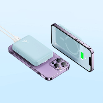 Baseus Magnetic Mini induction power bank 10000mAh 20W - blue + USB-C - USB-C cable