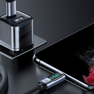 Joyroom Prism Series A16 USB-C / USB-C 100W 1.2m Cable with LED Display - Black