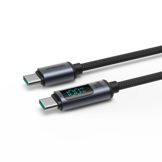 Joyroom Prism Series A16 USB-C / USB-C 100W 1.2m Cable with LED Display - Black