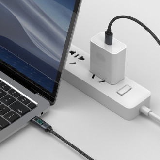 Joyroom Prism Series A16 USB-C / USB-C 100W 1.2m Cable with LED Display - Black