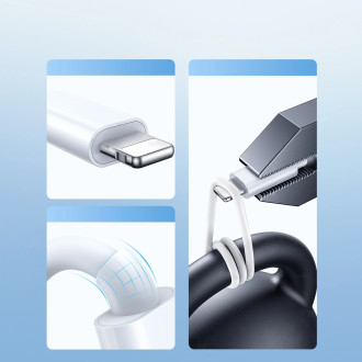 Joyroom S-IW008 3-in-1 cable magnetic charger USB-A - Lightning/USB-C 1.2m - white