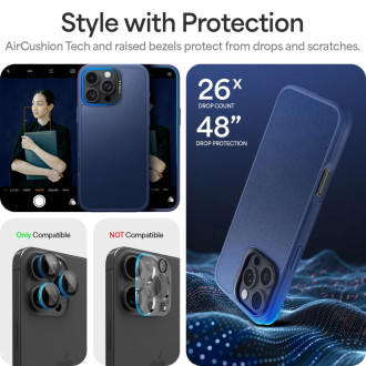 Spigen Cyrill Kajuk MagSafe iPhone 16 Pro Case - Navy Blue