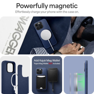 Spigen Cyrill Kajuk MagSafe iPhone 16 Pro Case - Navy Blue