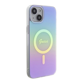 Guess IML Iridescent MagSafe case for iPhone 15 Plus - purple