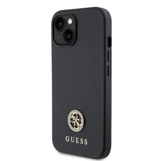 Guess GUHCP15MPS4DGPK iPhone 15 Plus 6.7&quot; black/black hardcase Strass Metal Logo