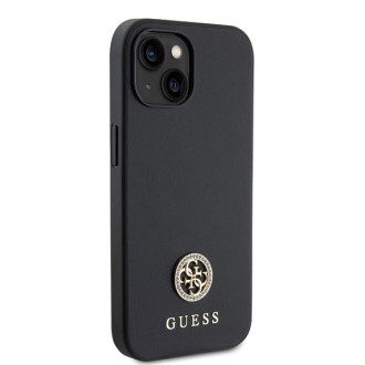 Guess GUHCP15MPS4DGPK iPhone 15 Plus 6.7&quot; black/black hardcase Strass Metal Logo