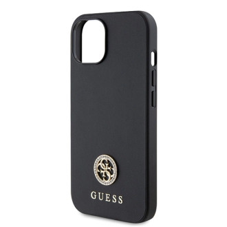 Guess GUHCP15MPS4DGPK iPhone 15 Plus 6.7&quot; black/black hardcase Strass Metal Logo