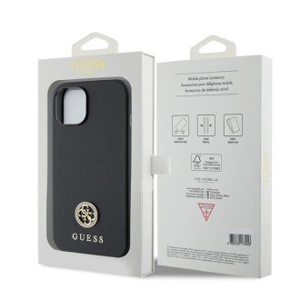 Guess GUHCP15MPS4DGPK iPhone 15 Plus 6.7&quot; black/black hardcase Strass Metal Logo