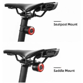 Rockbros Q3 rear bicycle lamp with intelligent stop system - black