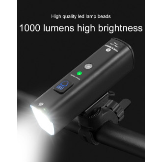 Rockbros V9M-1000 front bicycle light 1000lm - black