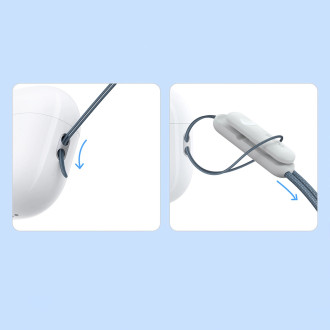 Šňůrka na sluchátka AirPods / telefon Baseus Crystal Series - šedá