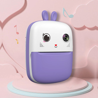 Mini Thermal Printer for Kids with Camera and Camcorder - Purple