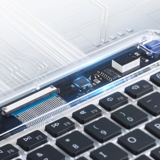 Dux Ducis Keyboard (CK Series) Wireless for Laptop / Tablet / Phone - Transparent