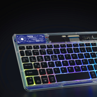 Dux Ducis Keyboard (CK Series) Wireless for Laptop / Tablet / Phone - Transparent