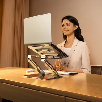Wozinsky WRS-CPY75DSS aluminum laptop stand - silver