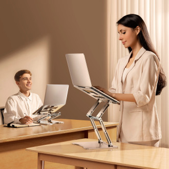 Wozinsky WRS-CPY75DSS aluminum laptop stand - silver