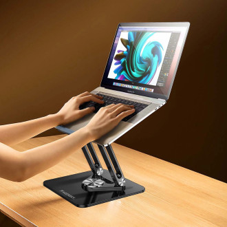 Laptop stand Wozinsky WRS-CPY84SB 360 aluminum - black