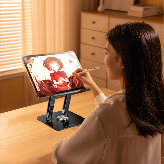 Laptop stand Wozinsky WRS-CPY84SB 360 aluminum - black