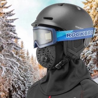 Rockbros LF7127-1 New Velvet Sports Balaclava with Filter - Black