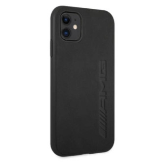 AMG AMHCN61DOLBK iPhone 11 6,1" czarny/black hardcase Leather Hot Stamped