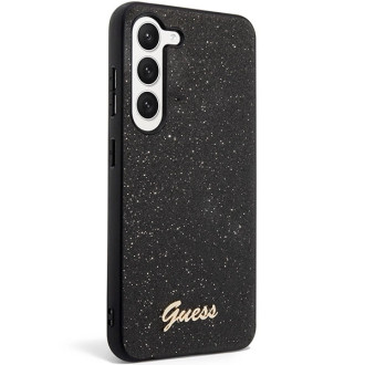 Guess GUHCS23MHGGSHK S23+ S916 black/black hard case Glitter Script