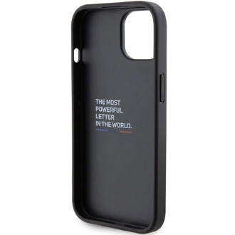 BMW Grip Stand Smooth & Carbon case for iPhone 15 - black