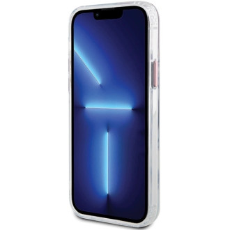 Etui Guess Metal Outline Magsafe na iPhone 12 / iPhone 12 Pro - różowe