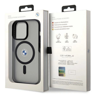 Etui BMW IML Signature MagSafe do iPhone 15 Pro - czarne