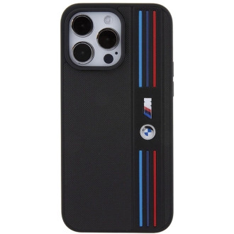 Etui BMW Tricolor M Collection na iPhone 15 Pro - czarne