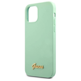 Guess Metal Logo Script Case for iPhone 12 Pro Max 6.7&quot; - Green